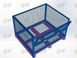 森沃仓储：简析单边折叠网格钢制料箱