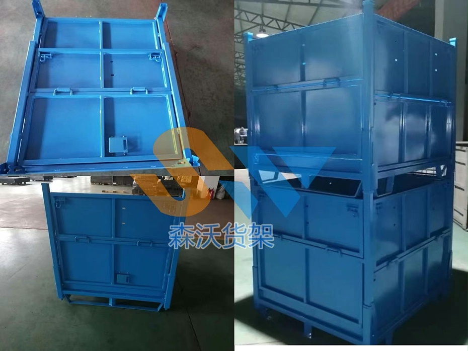 仓储周转可折叠金属箱